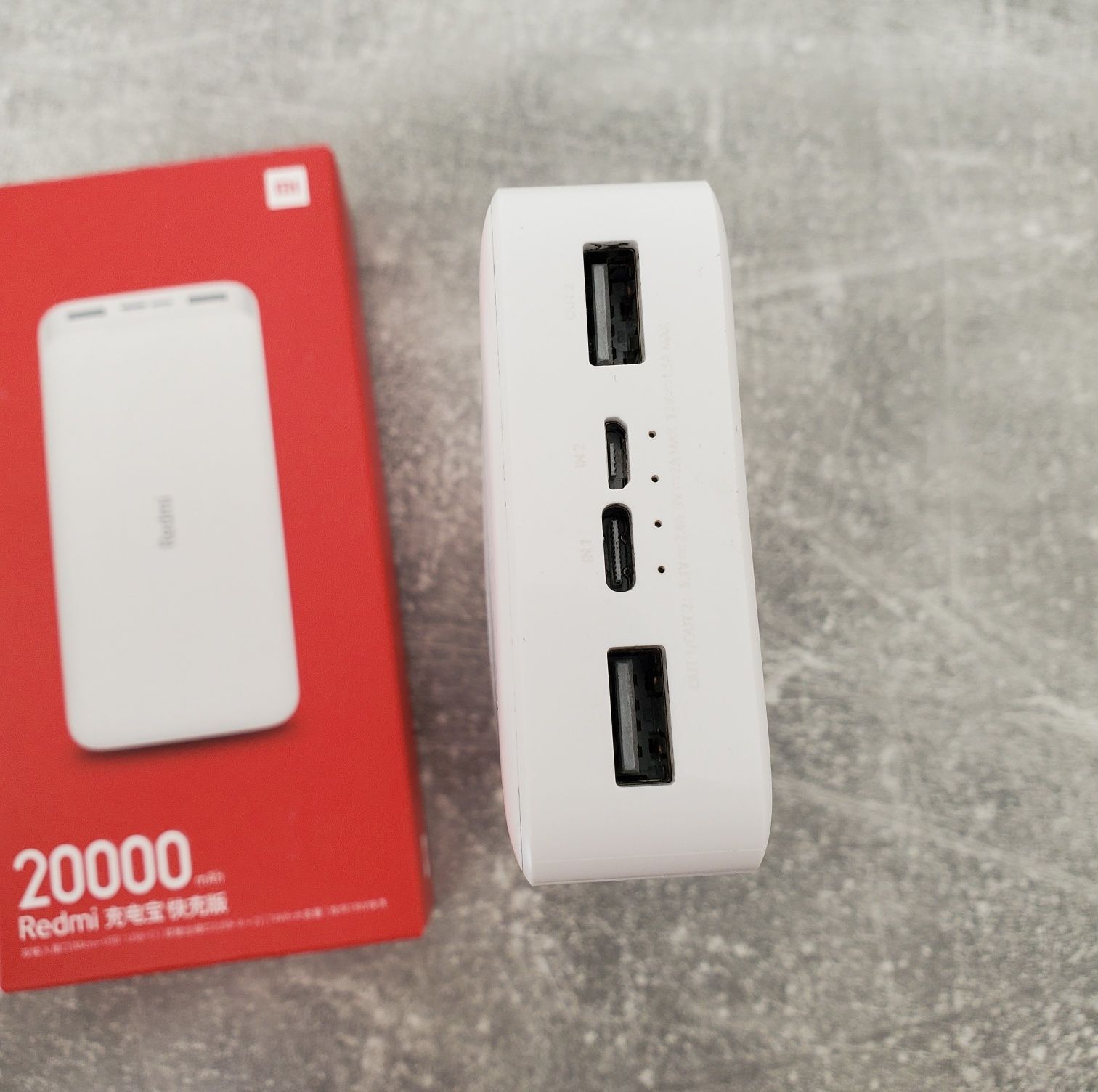 Зовнішній акумулятор Xiaomi Redmi Power Bank 20000mAh White