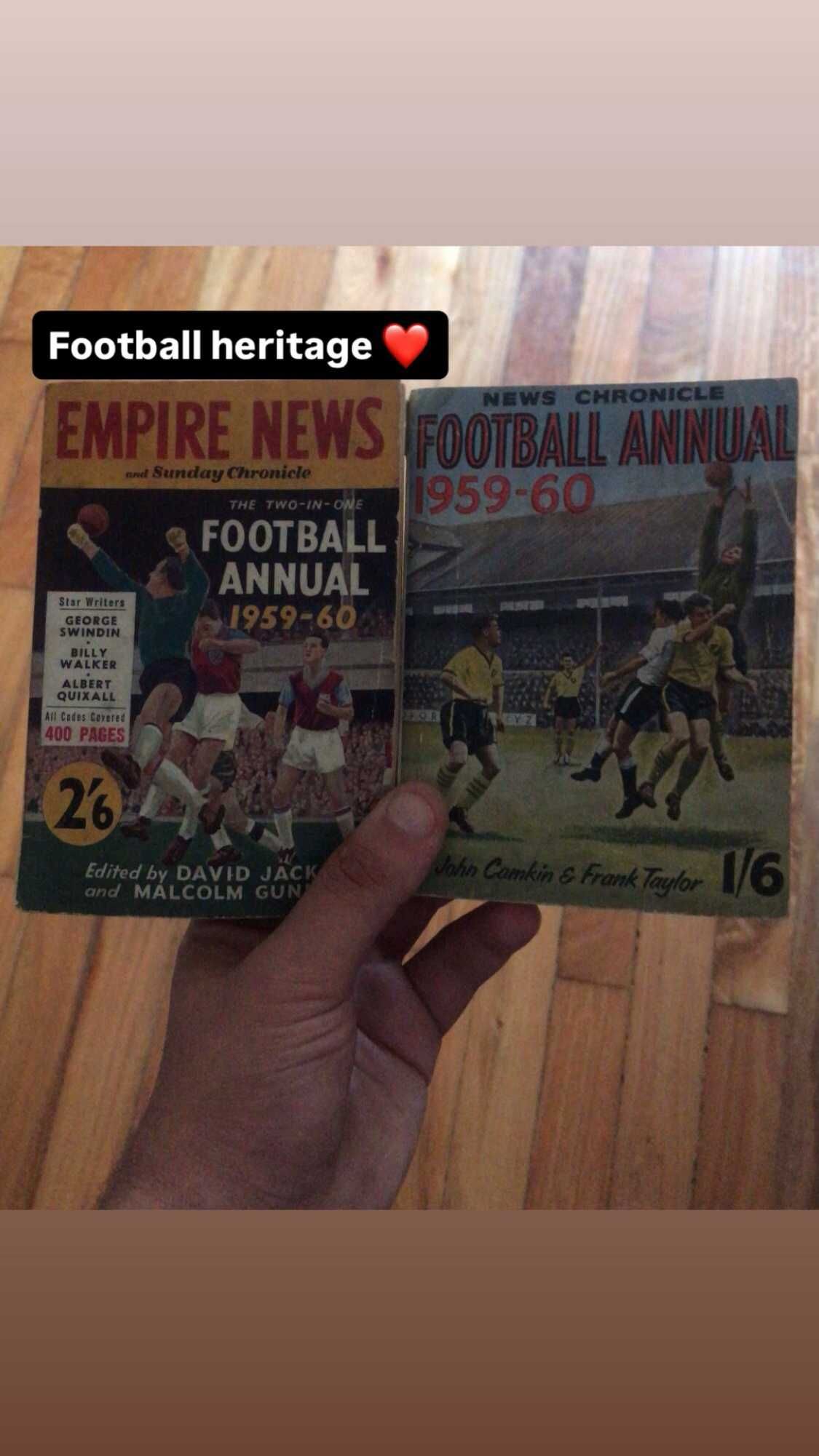 Football vintage books