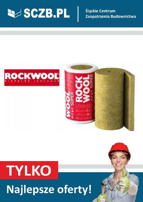 Wełna skalna Rockwool Toprock Premium 10cm 15cm 18cm 20cm  mineralna