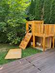 Modułowy drewniany plac zabaw 2x1m