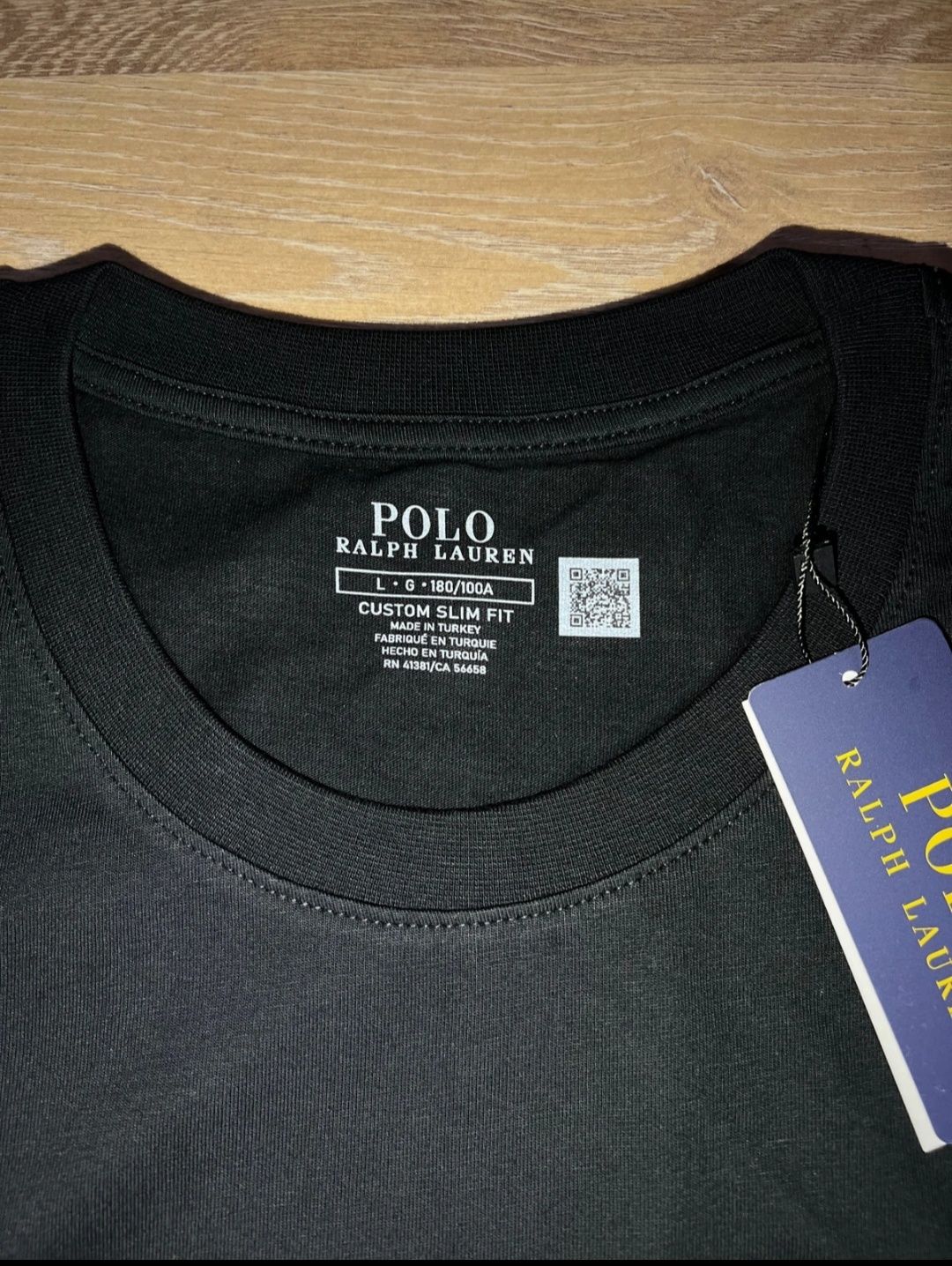 T-shirt Ralph Lauren preta L
