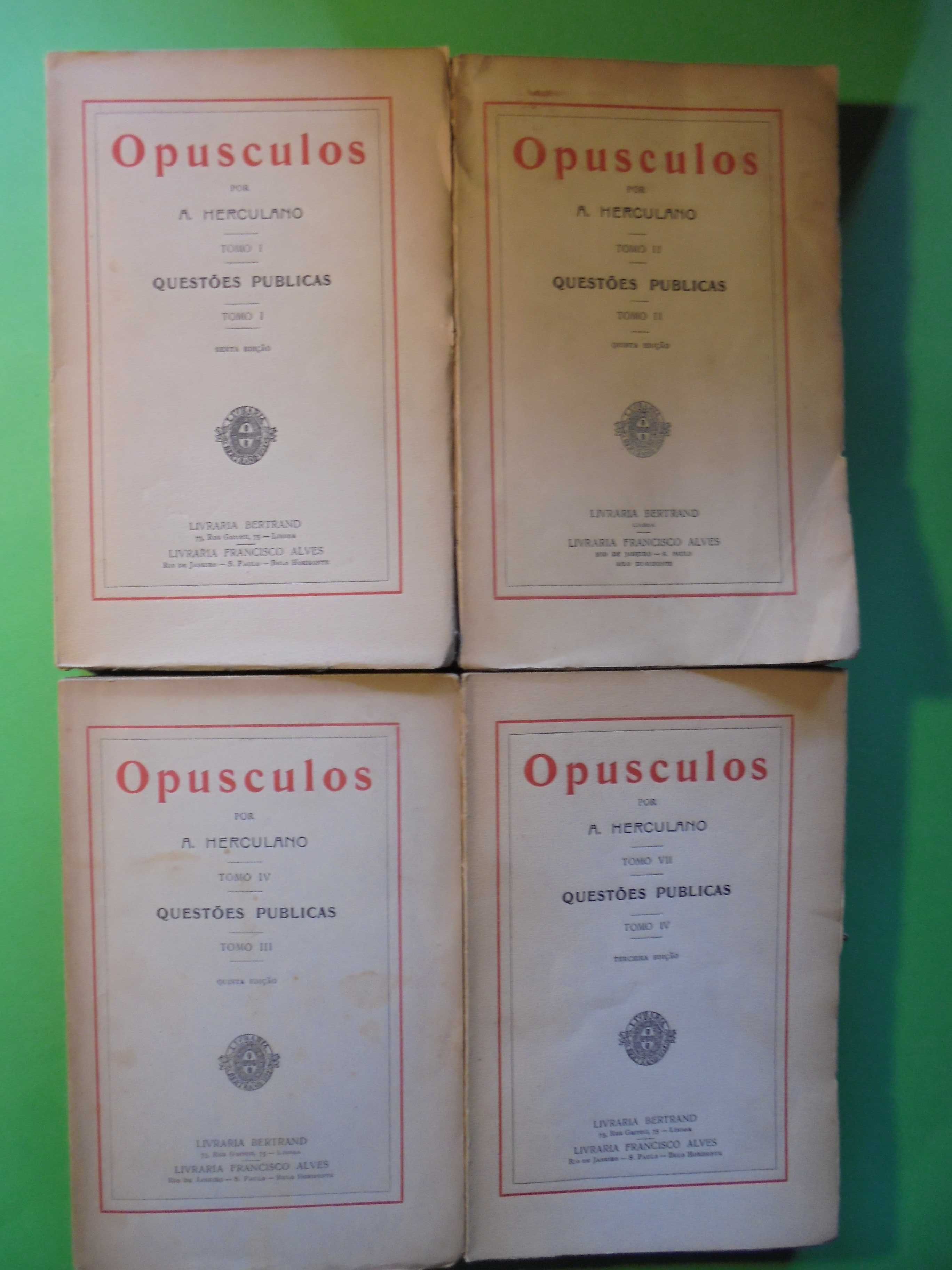 Herculano (Alexandre);Opusculos-Questões Publicas