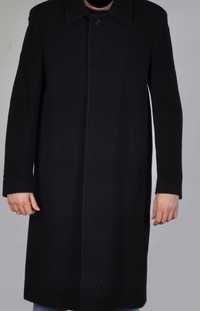 Piękny czarny wełniany płaszcz Sunset Suits