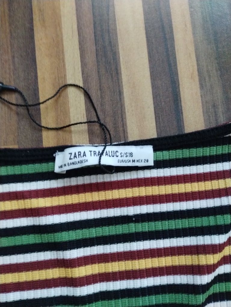 Zara Sukienka w paski M  obcisła dopasowana