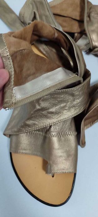 Женские кожанные сандали