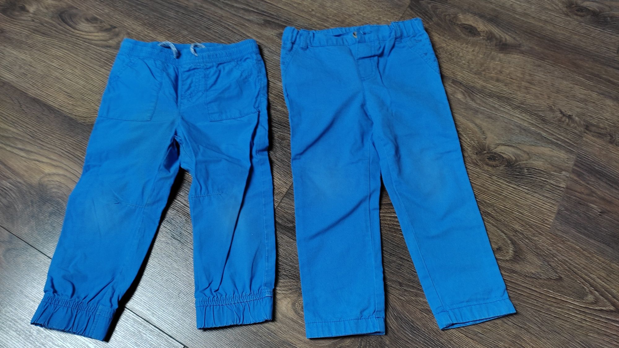 Spodnie chłopięce 92 niebieskie 2 pary