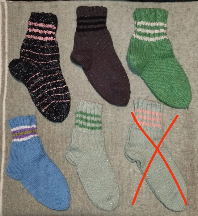 Вязаные теплые носки