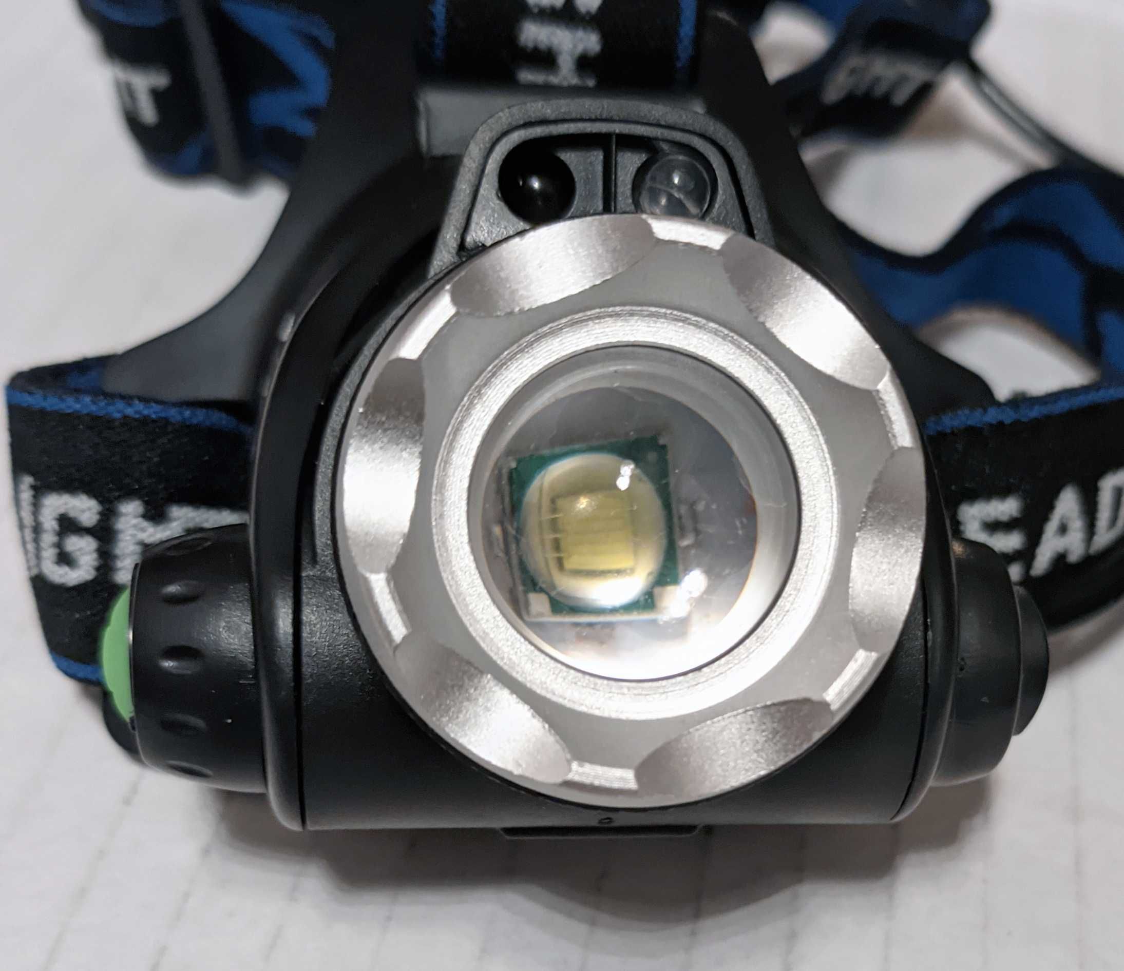 Мощный LED Налобный фонарь, аккумуляторный 2х18650, USB зарядка|ліхтар
