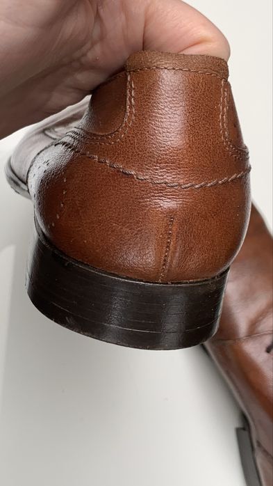 Wloskie buty meskie 41 skora Lavorazione Artigiana braz