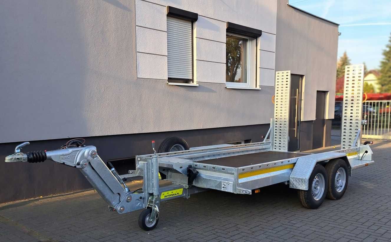 Przyczepa WARK KHD do minikoparki koparki regulowany dyszel DMC 3500