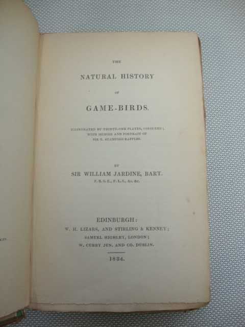 The naturalist`s Library Ornithology - 1834  (Livro raro)