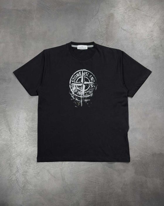 Футболка STONE ISLAND 2RC87 'Reflective One' Print T-shirt Black
