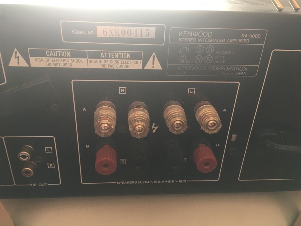 Wzmacniacz Kenwood KA-1100D TOP