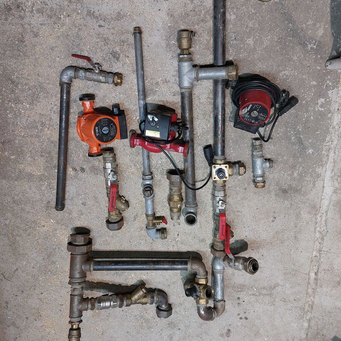 części hydrauliczne cztero dwu drożne inne w zestawie