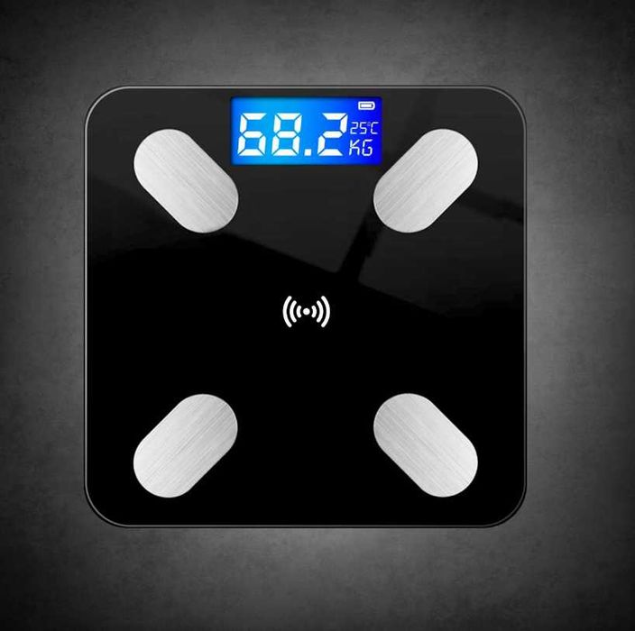 Nowa waga łazienkowa SMART+25w1 -Bluetooth, aplikacja, szkło hartowane