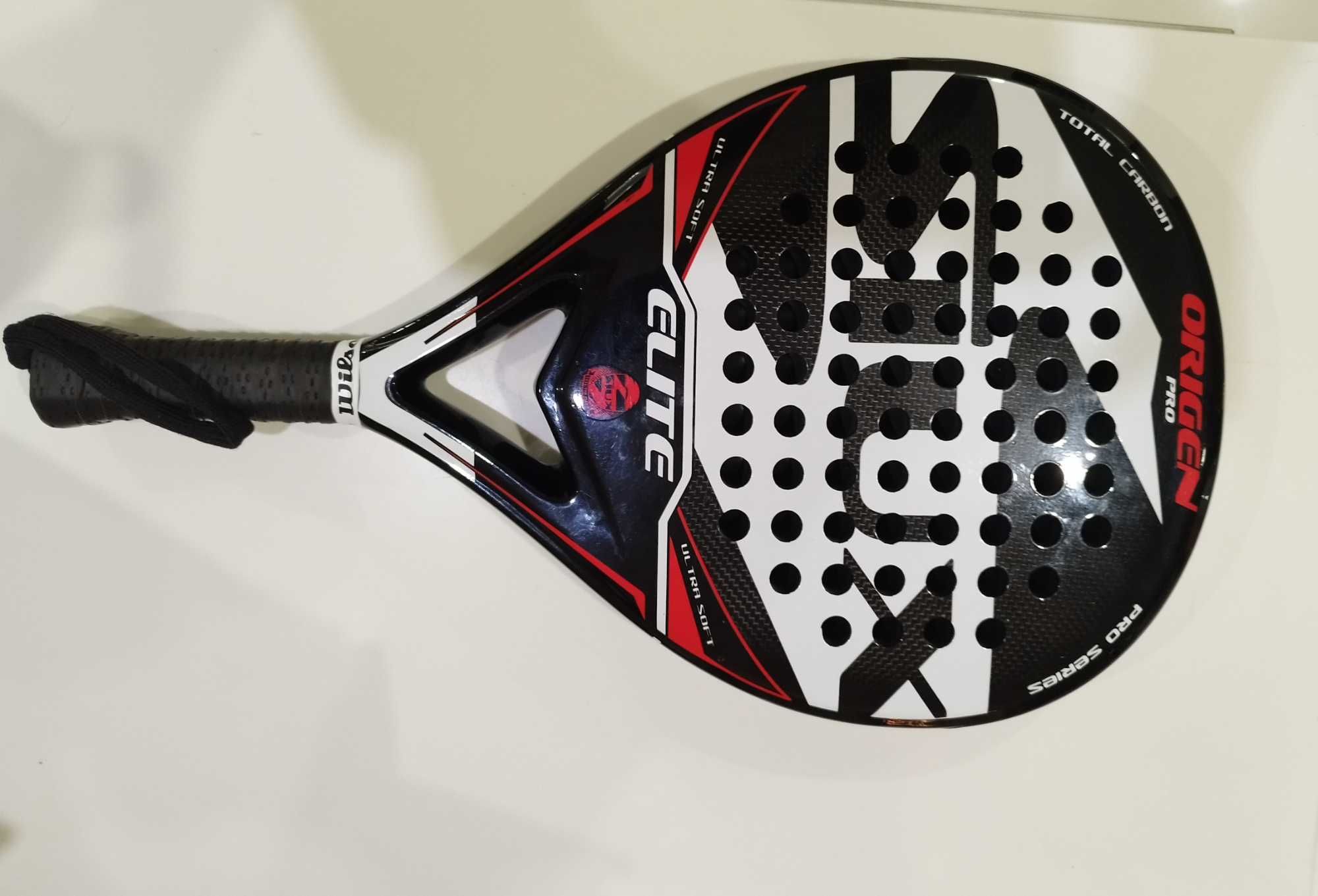 Raquete Padel Siux Elite Pro 2.0 Red, como Nova, Usada 1 Vez + Mochila