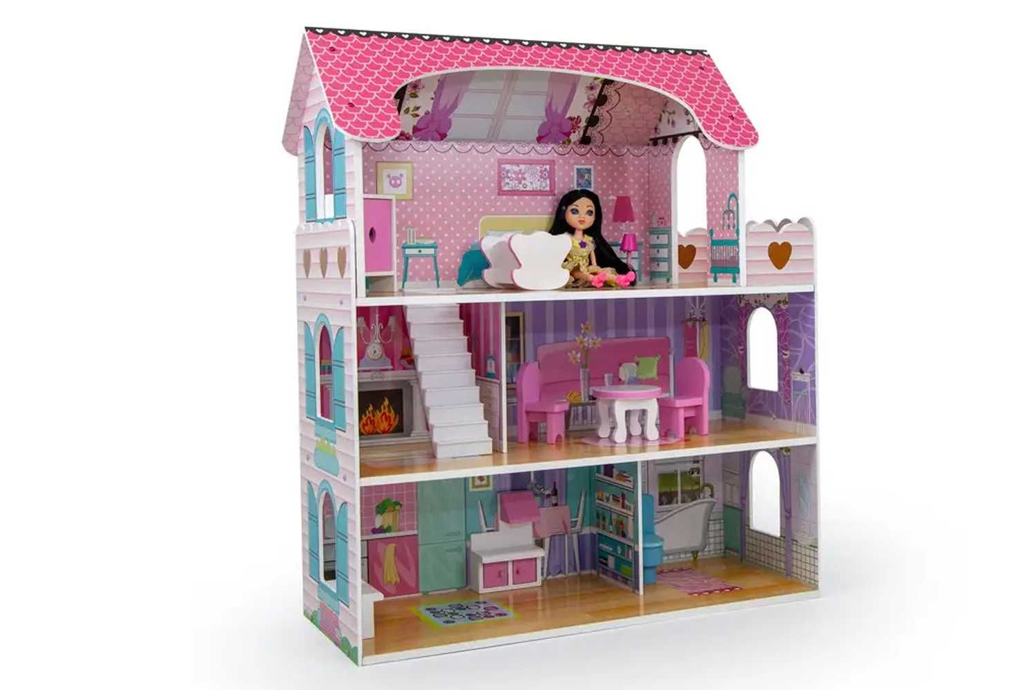 Кукольный домик, домик для кукол с мебелью Вилла Флоренция