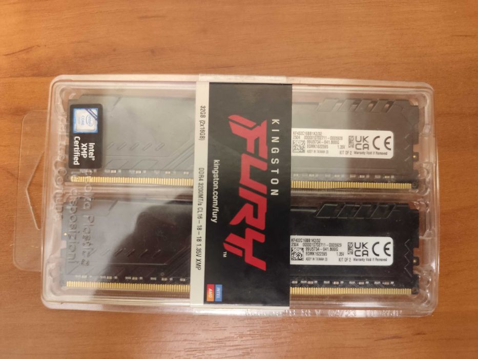 Оперативна память Kingston FURY Beast DDR4 32GB (2x16GB) 3200MHz CL16