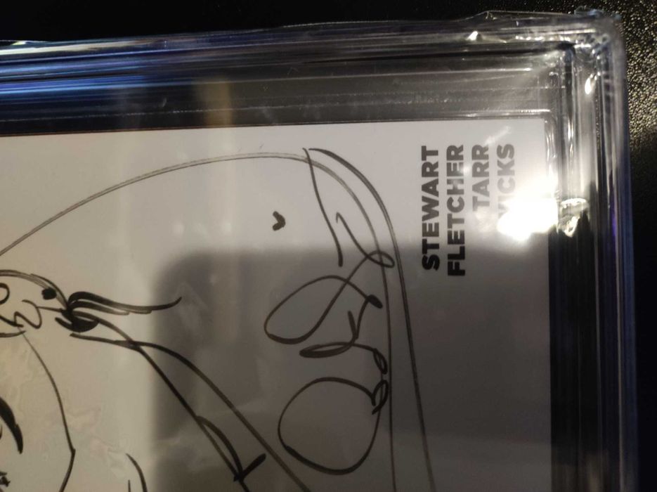 Batgirl #38 autografado com sketch
