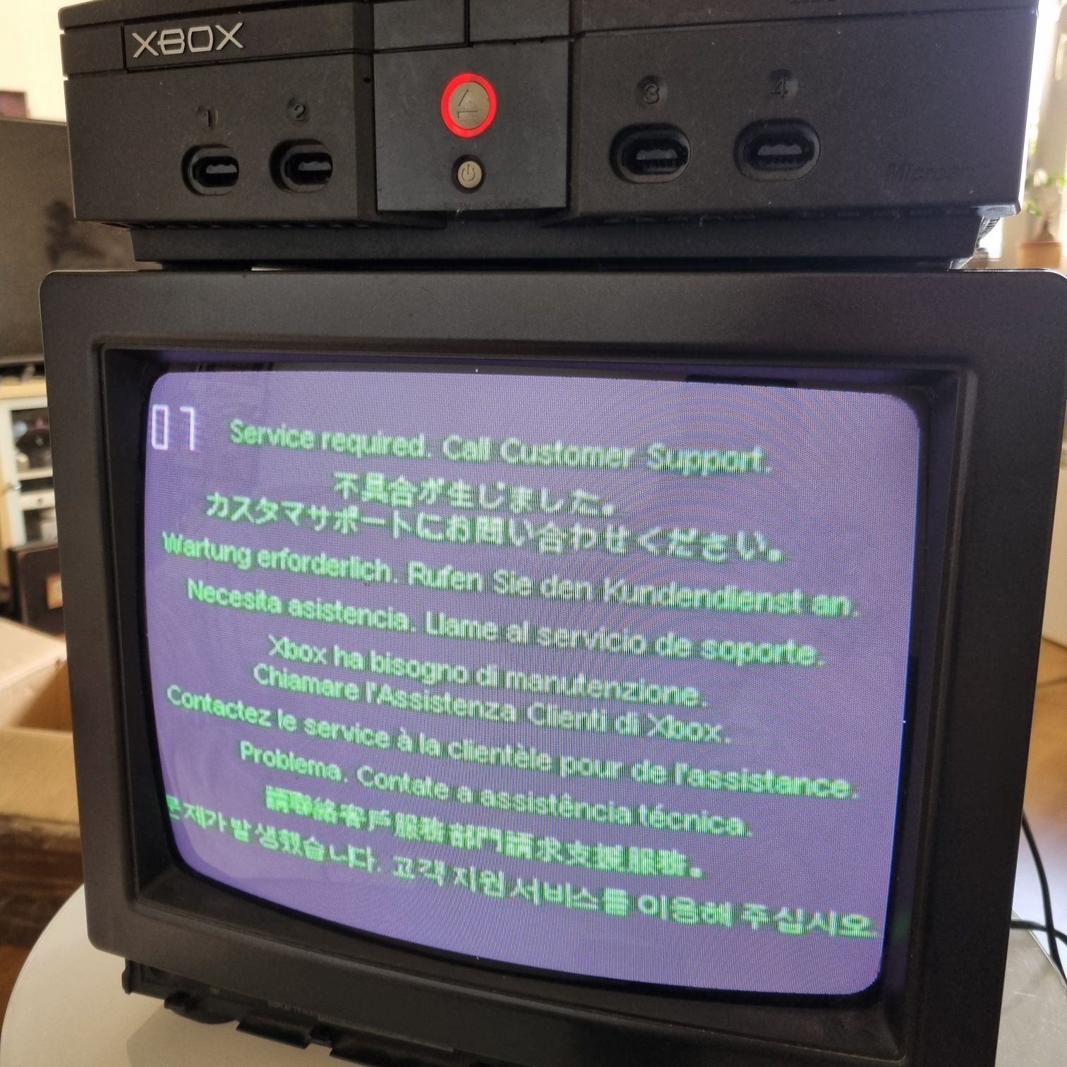 Xbox klasyczny uszkodzony