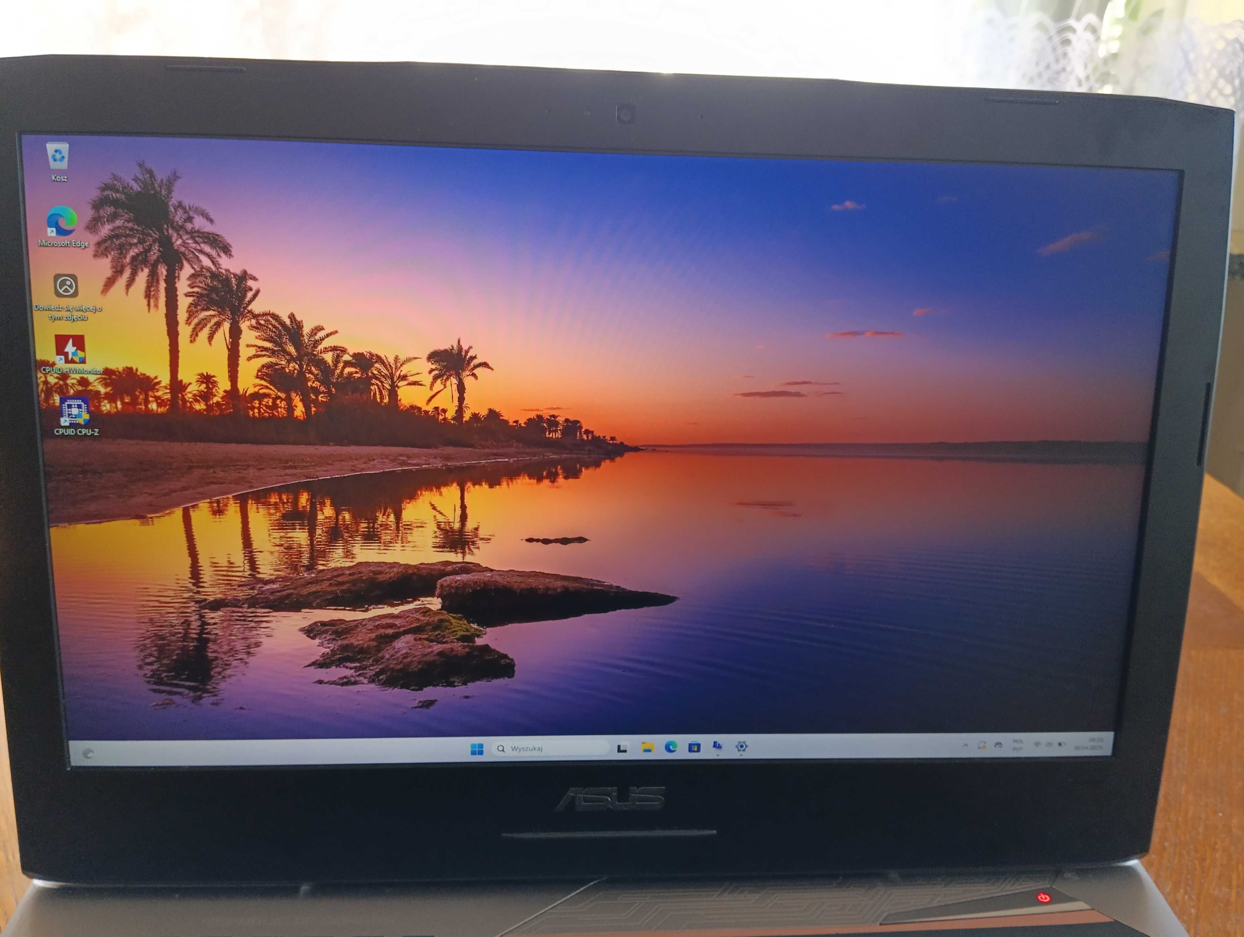 Laptop do Gier/ASUS G752V/i7-7700/16GB/256GB SSD/GeForce GTX 1070 8GB