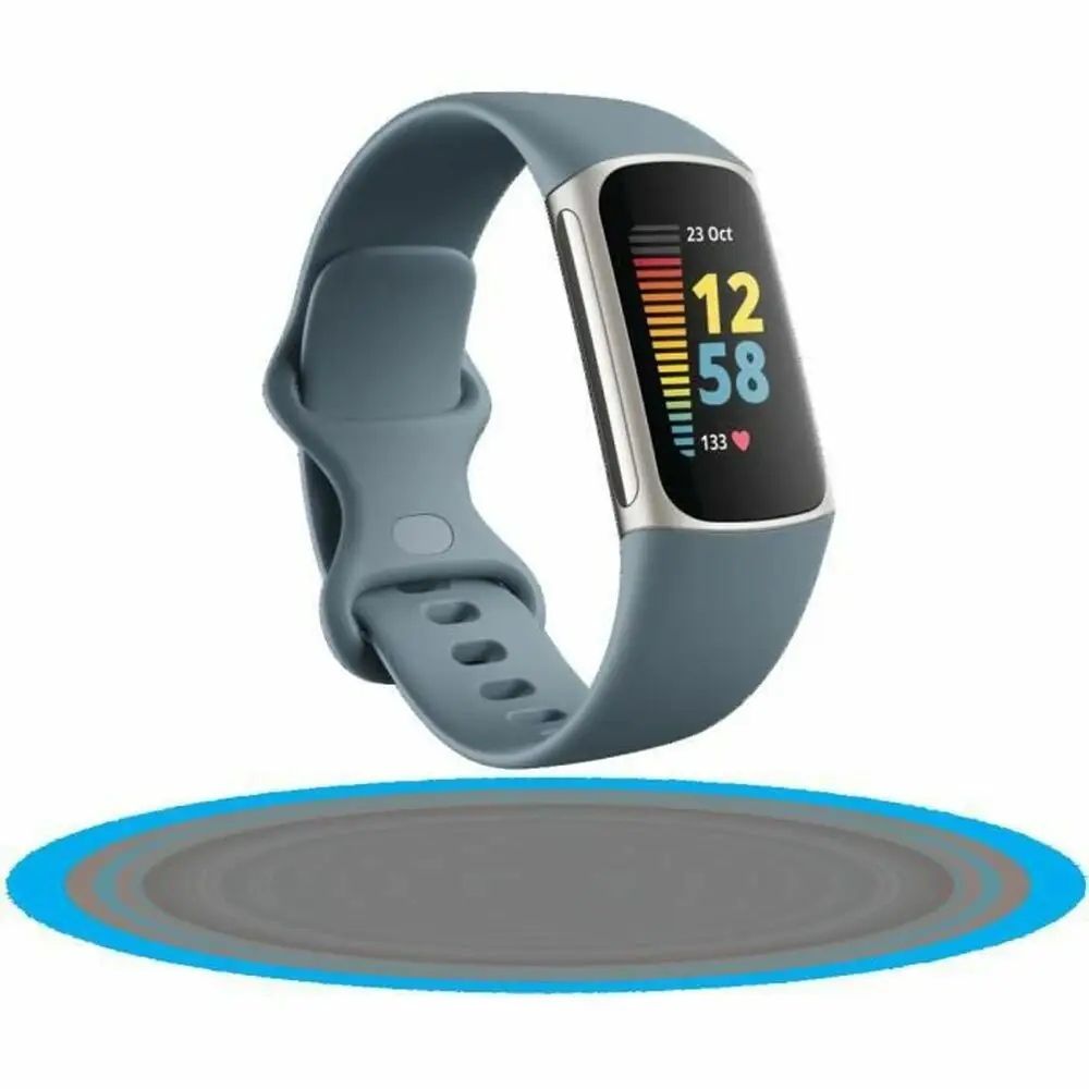 uszkodzony smartband fitbit charge 5 niebieski bluetooth pulsometr