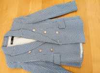 Vendo Blazer Xadrez Azul e Branco Zara - 10€