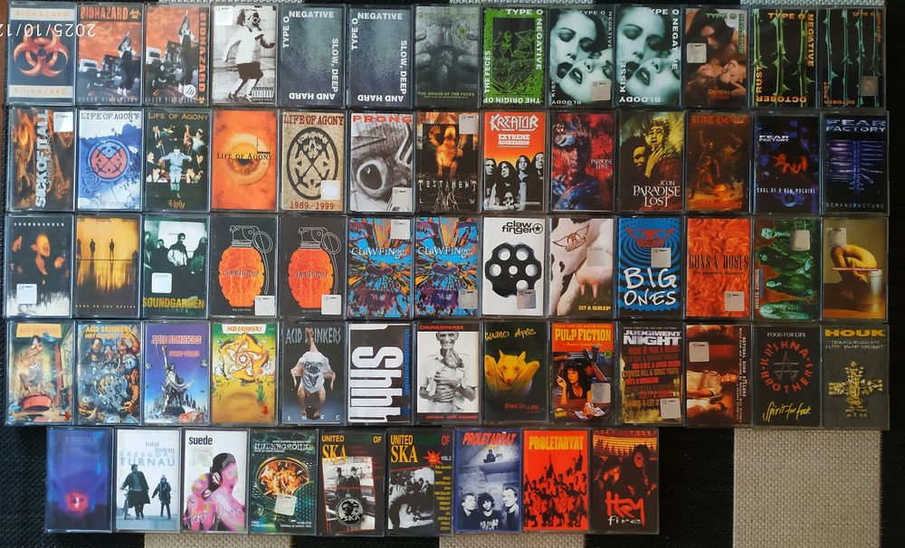 Kasety magnetofonowe. Metal.BNY Core.Seattle. Rock