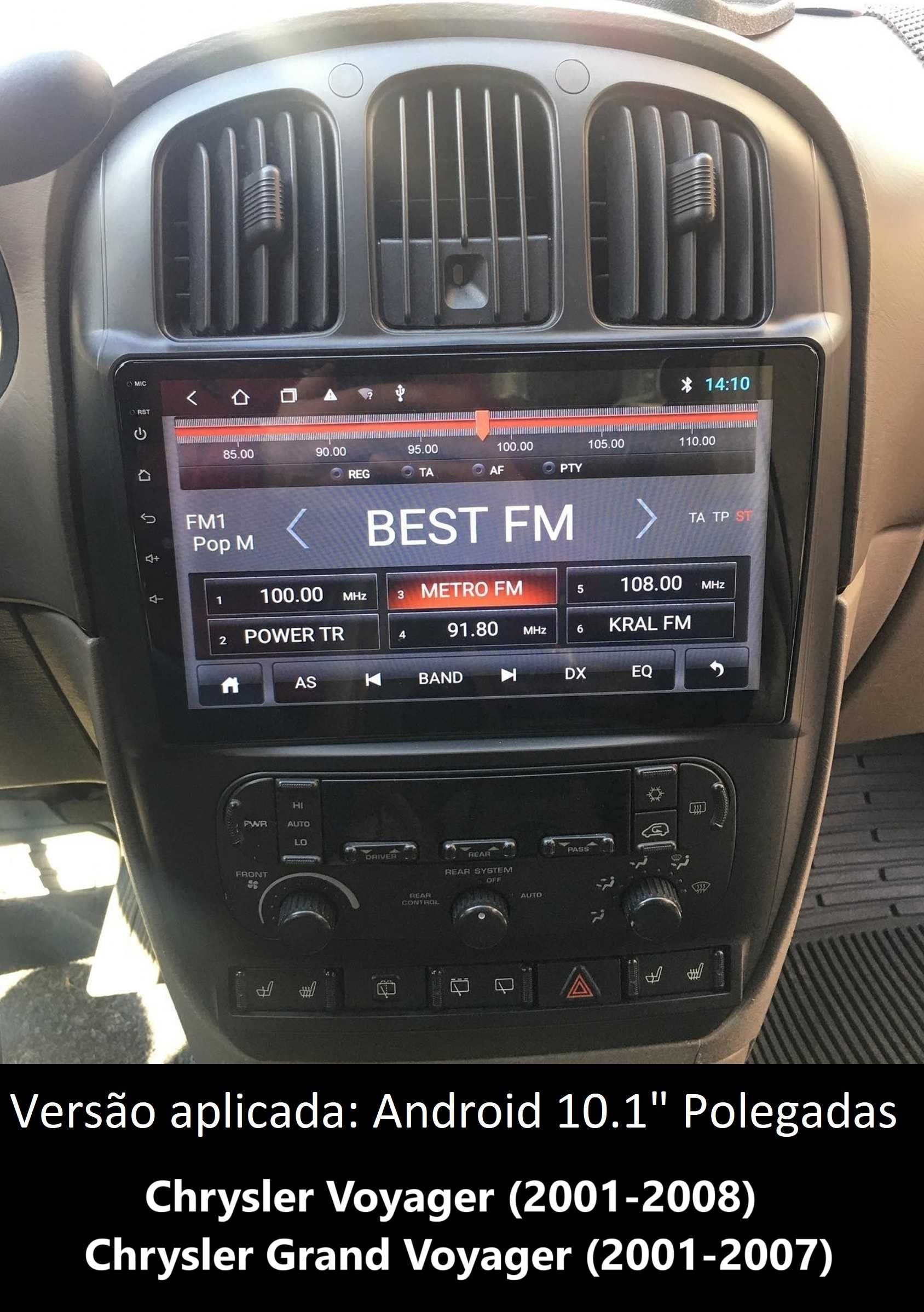 (NOVO) Rádio 2DIN • CHRYSLER Voyager / Grand Voyager • Android 4+32GB