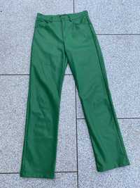 Spodnie skórzane Zara r.M
