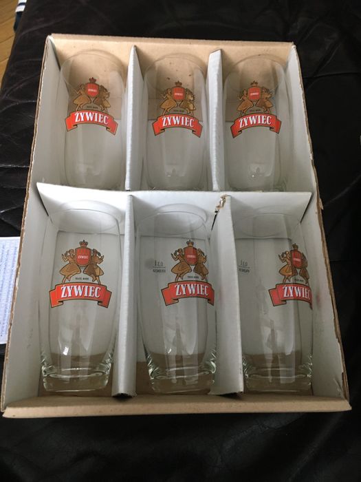 Pokale ŻYWIEC / KROSNO S.A / 0,33 / Nowe / Szklanki do piwa 1996 r