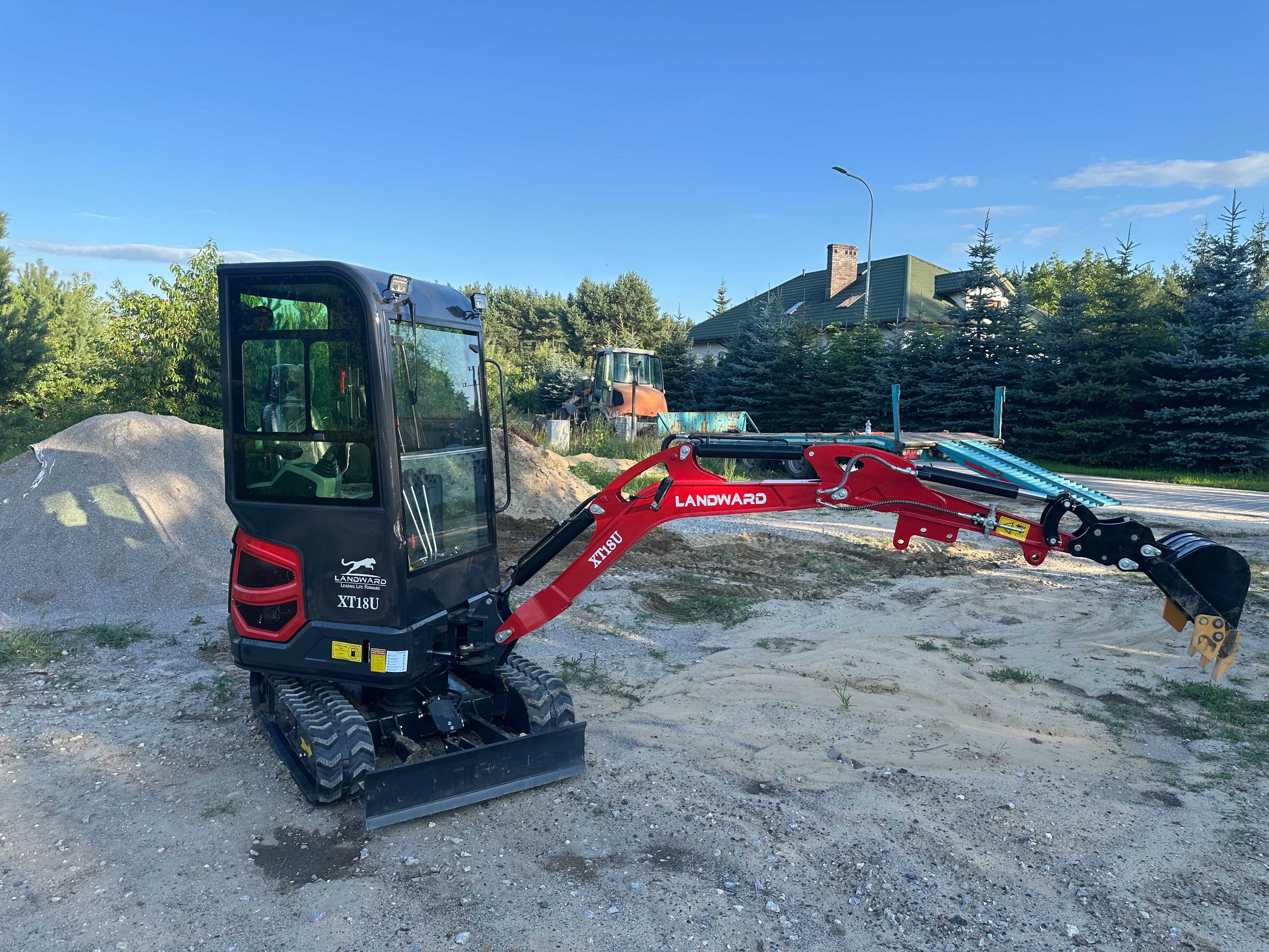 Minikoparka 1,6t silnik KUBOTA D902 3 cylindry / dodatki / 2025r FV!