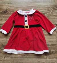 Sukienka kostium Mikołajowy niemowlę dziecko