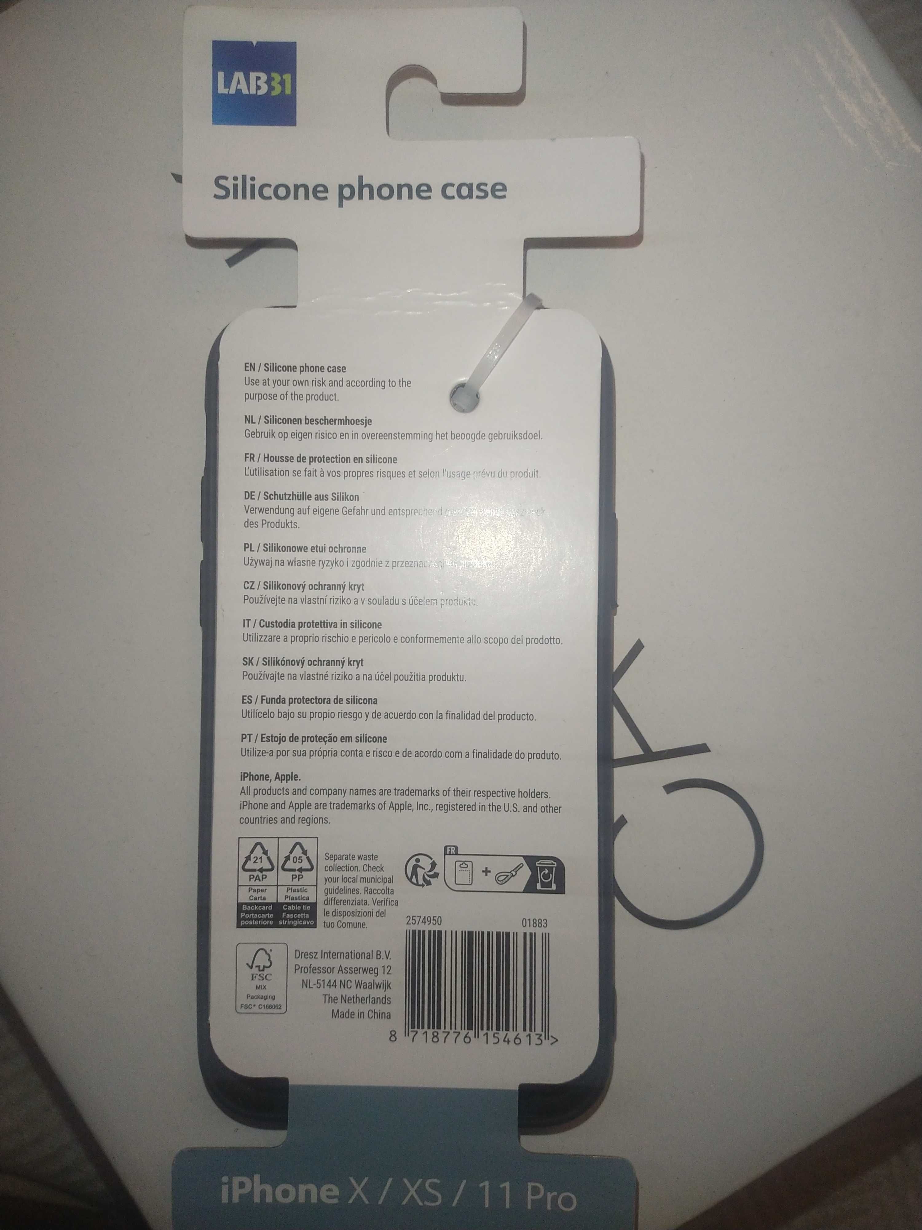 Etui silikonowe iPhone X/XS/11 Pro