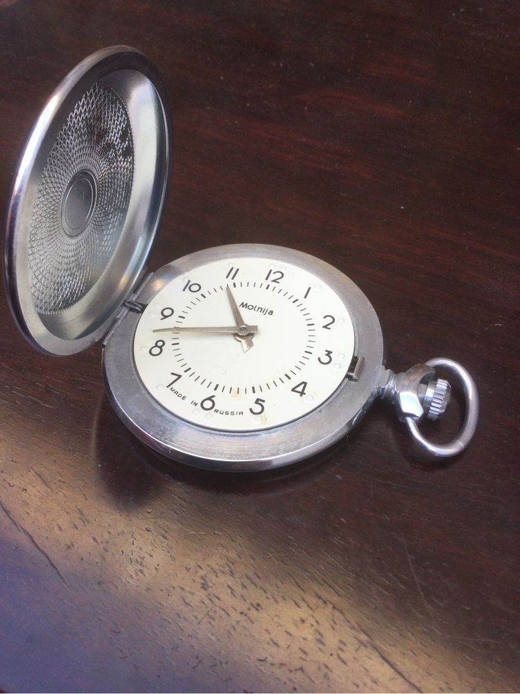 Relógio Corda Russo Molnija 5,0 cm Made in Russia