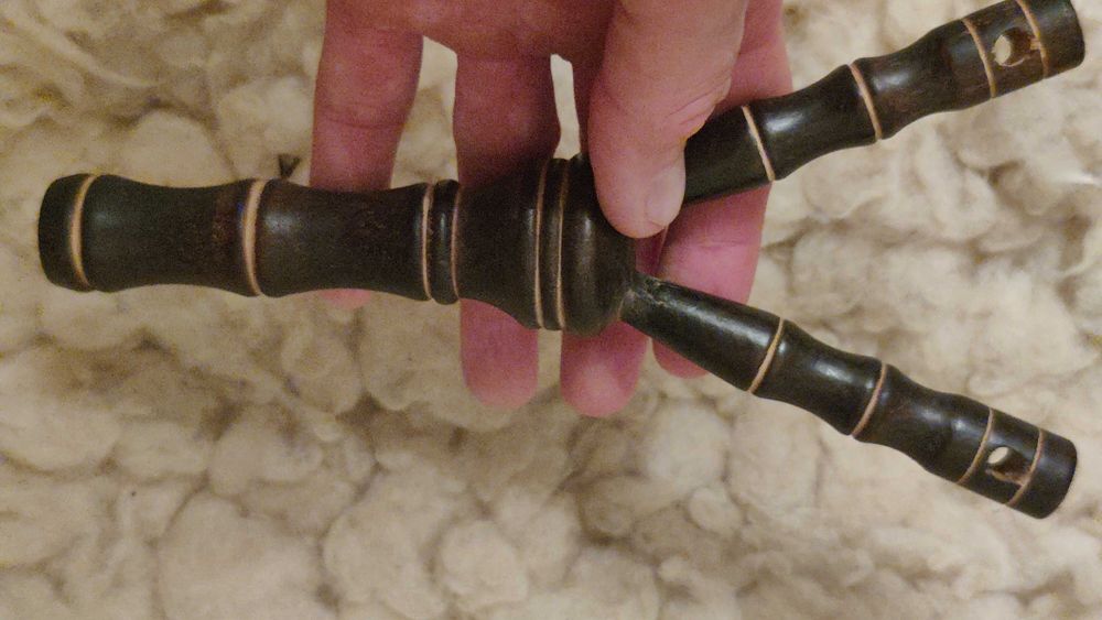 Резная супер Рогатка Деревянная 20 см Без Резинок Супер Состояние