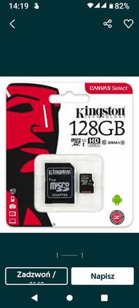 Karta microSD Kingston 128GB (nowa)