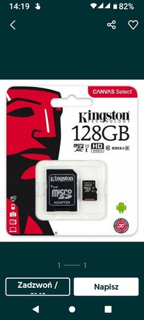 Karta microSD Kingston 128GB (nowa)