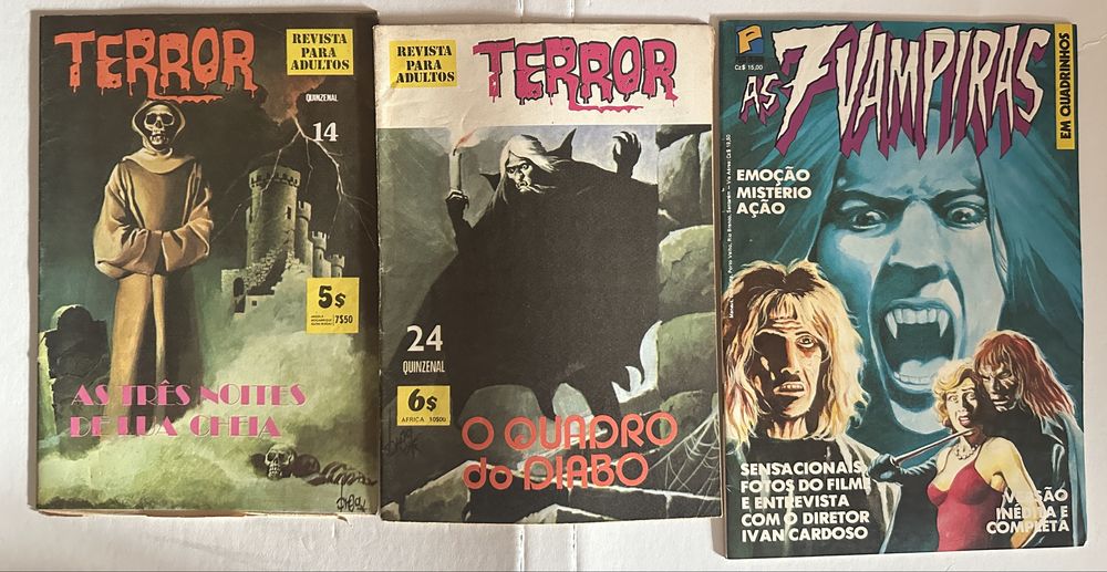 "Zakarella" ,  "Terror", "Policial", bd para adultos