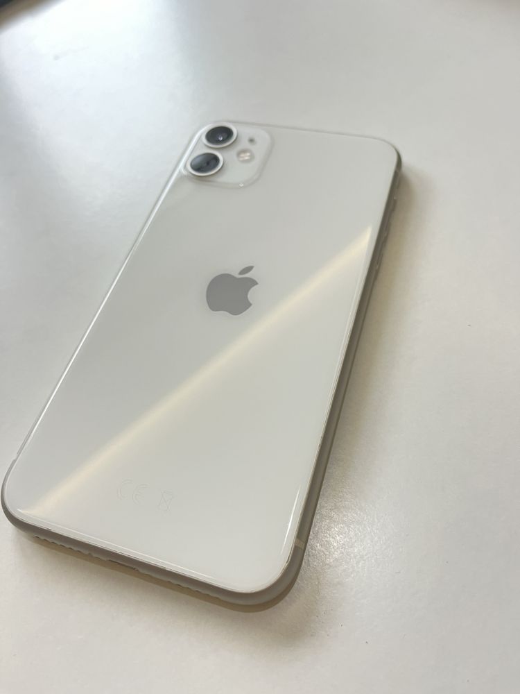 Iphone 11 white 86% 64gb, bdb stan,  biały