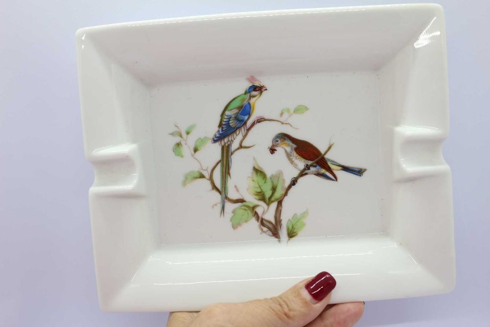 Cinzeiro EMA Vista Alegre Decoração Pássaros 19,5 cm
