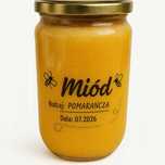 NATURALNY Miód  - Pomarańcza 950g DUZY SŁOIK