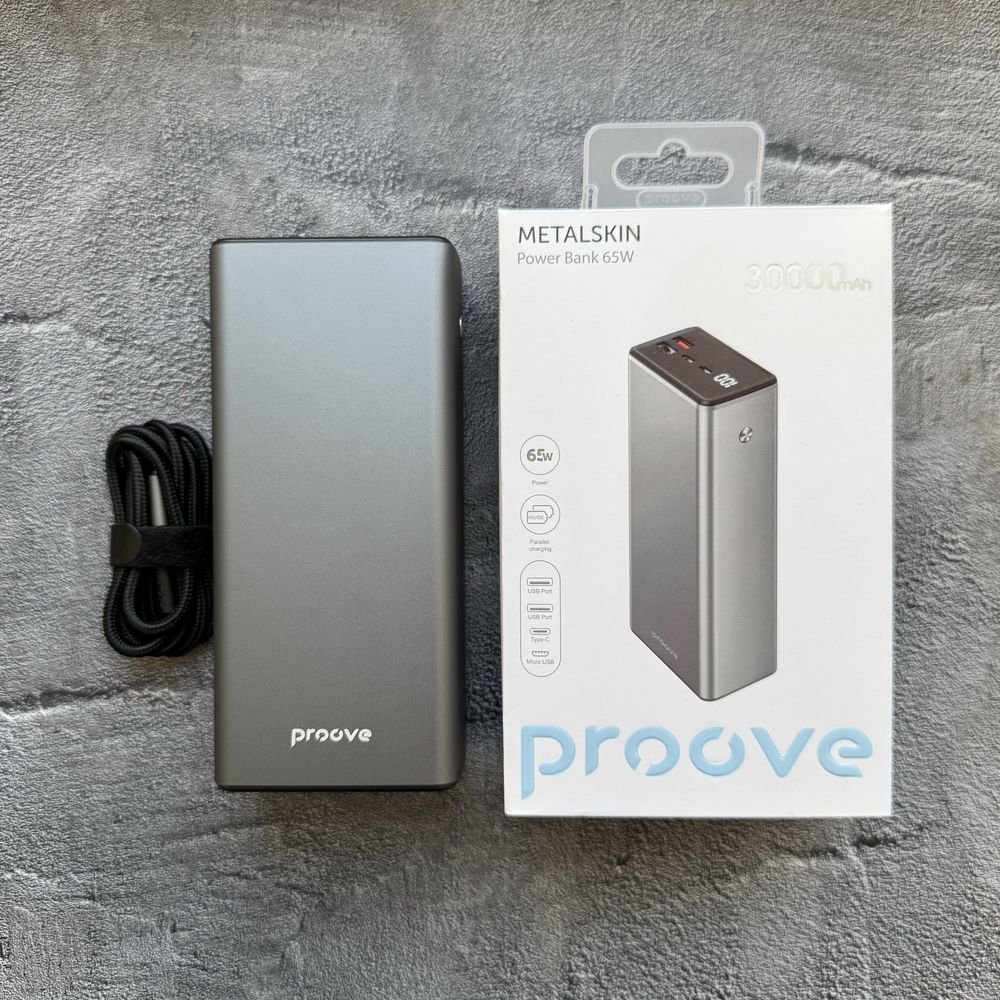 Power Bank Proove Metalskin 65W 30000 mAh