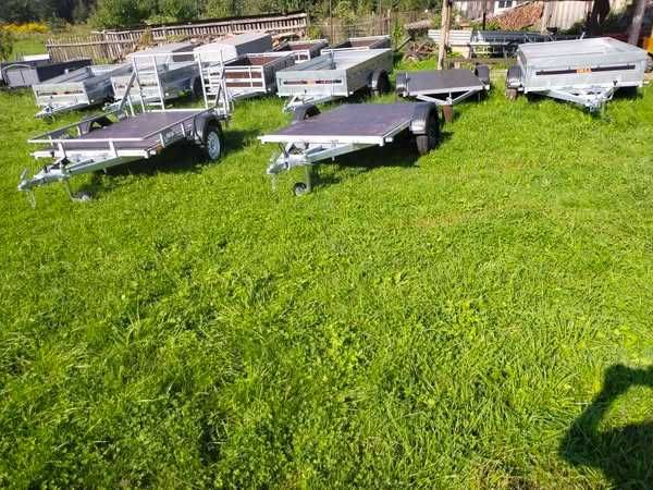 Прицепи оцинковані із  фанерними бортами