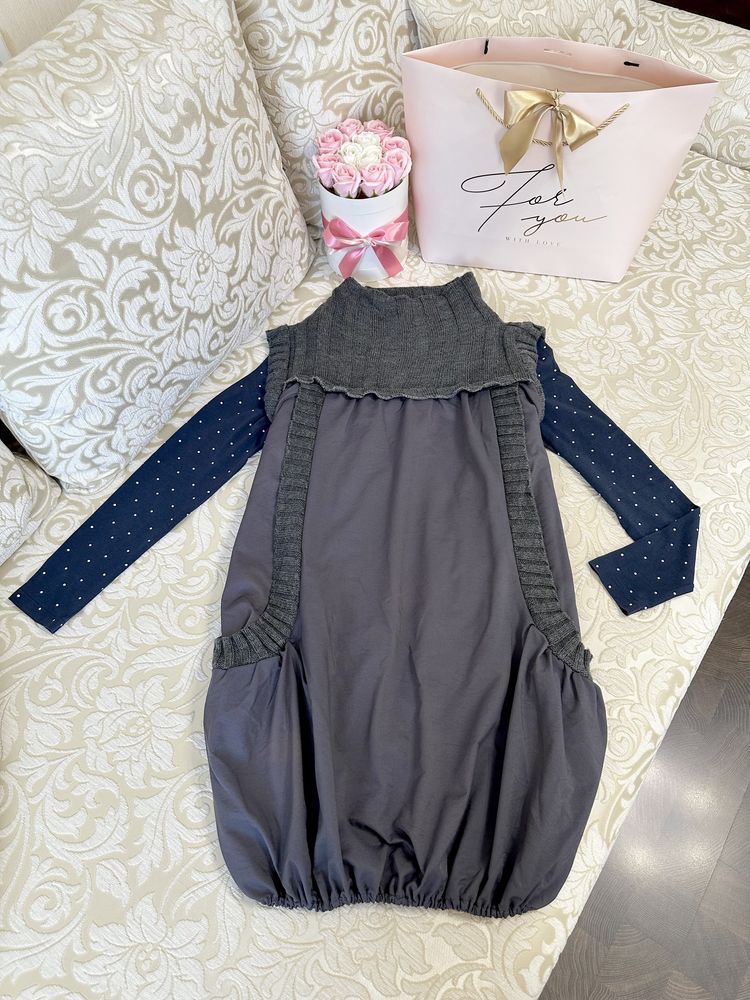 Интересное качественное платье, сарафан + кофта для беременных, набор