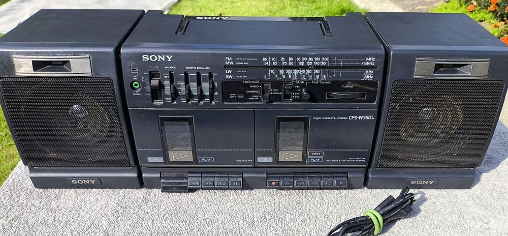 SONY CFS-W350L Vintage Retro Boombox lata 80te Radio Cassette