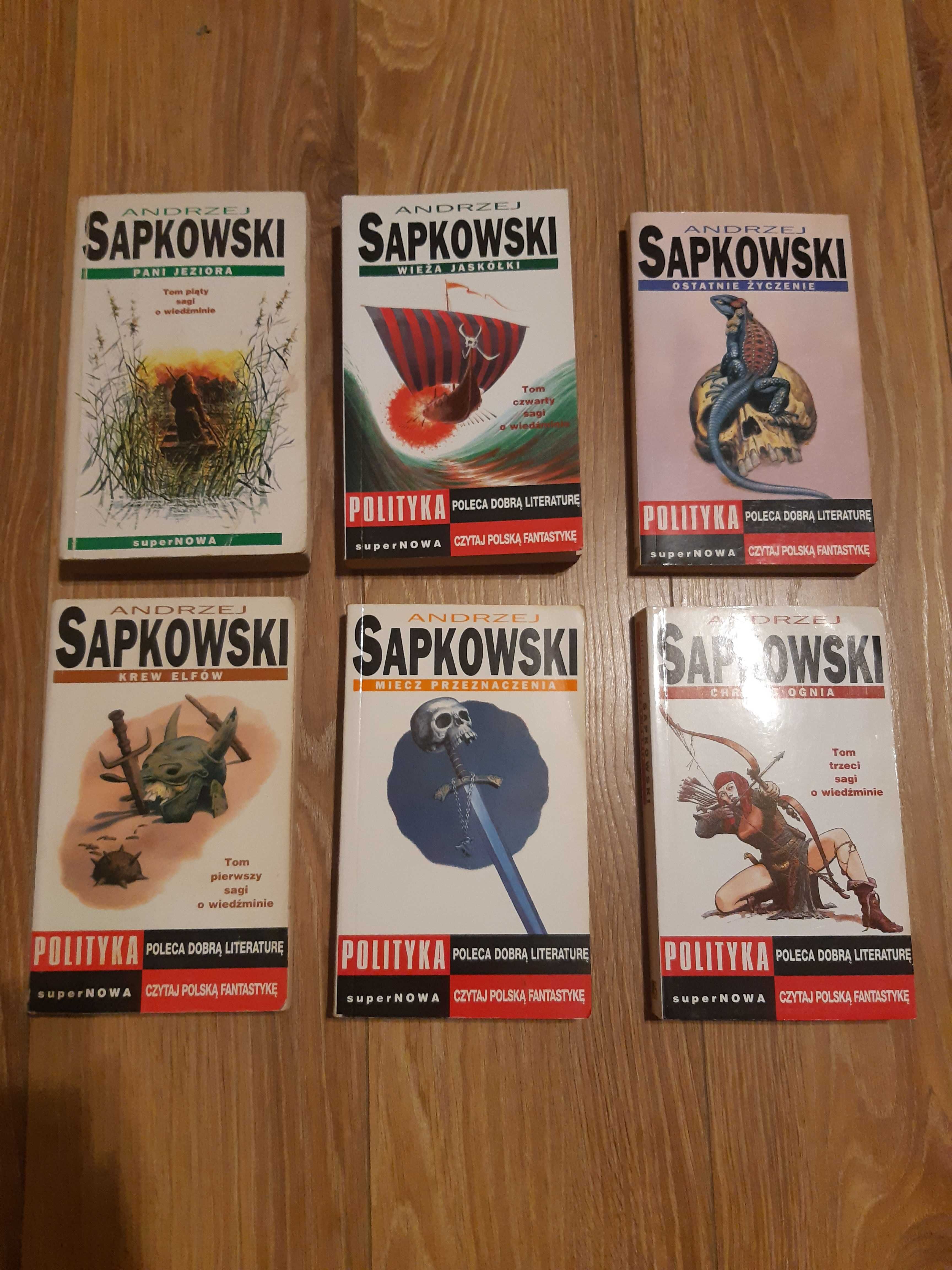 Unikat ! Wiedźmin Sapkowski saga 6 tomów