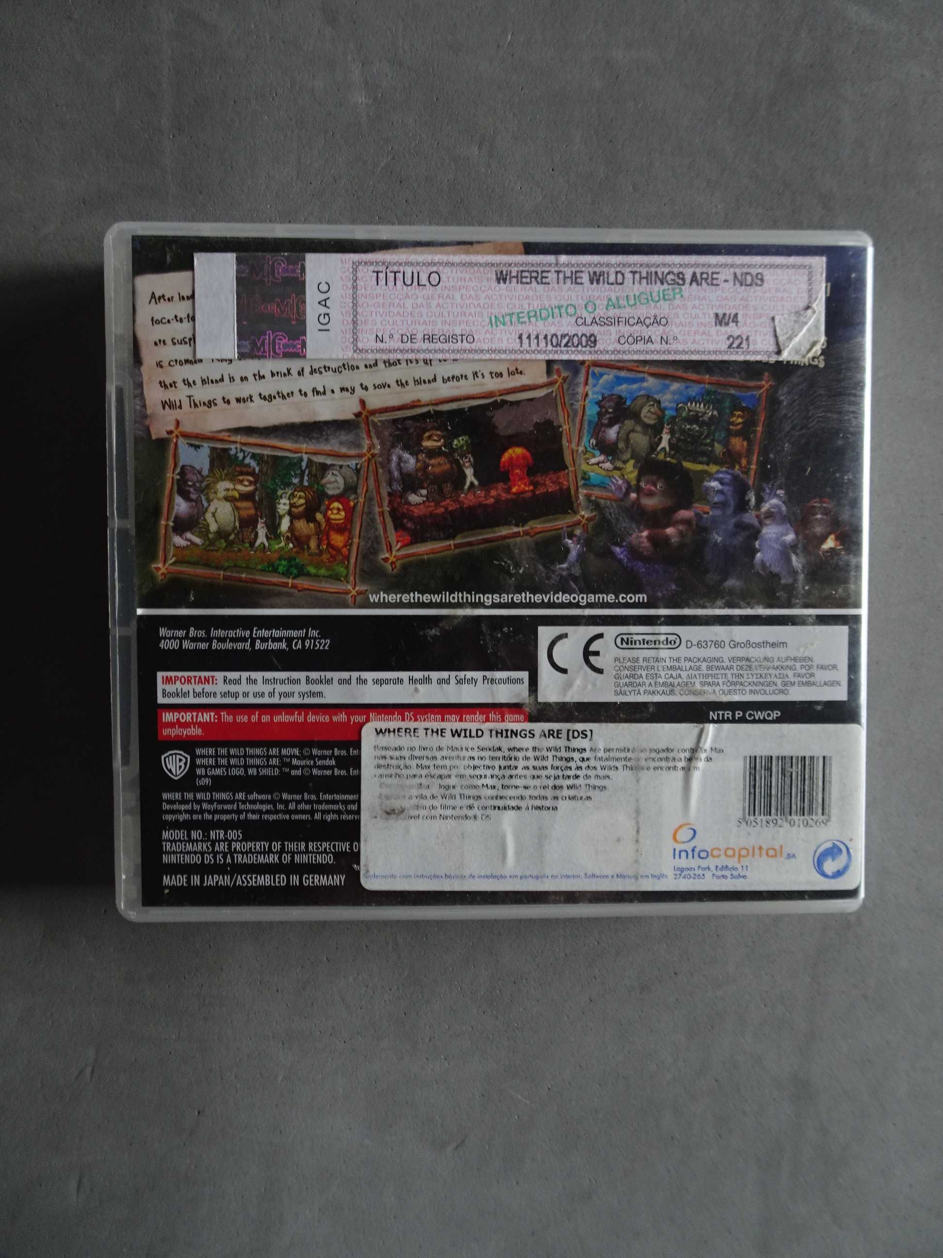 Jogo Nintendo DS - Where the wild things are - The videogame
