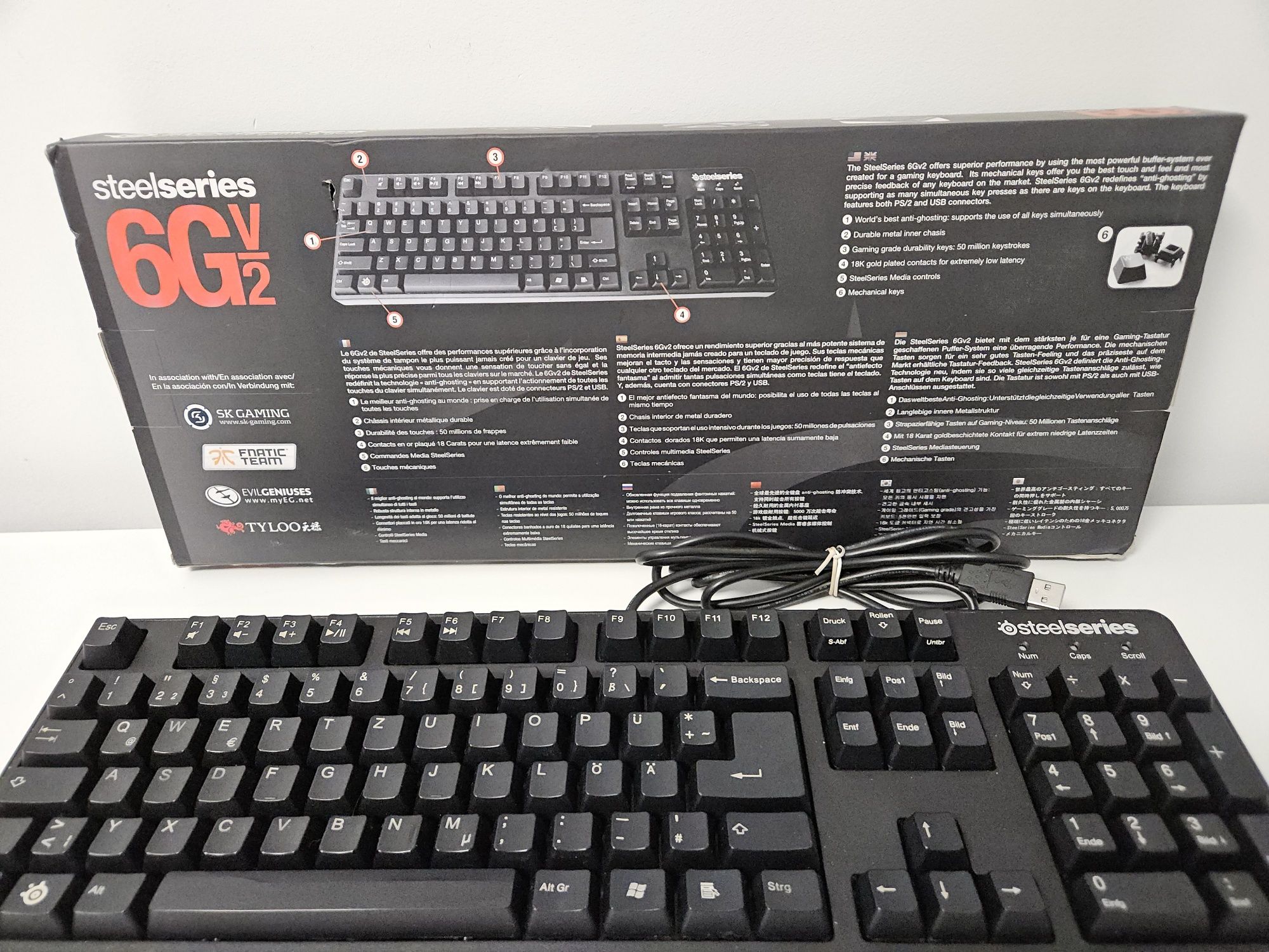 Механическая игровая клавиатура  SteelSeries 6GV2 Pro Gaming