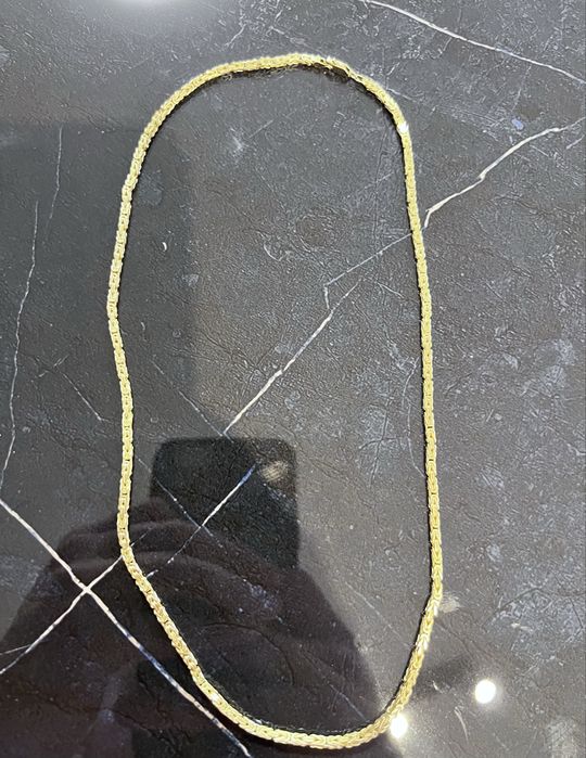 Łańcuch Królewski Splot 925 + Złocenie 750 50 cm. 17,3 g.